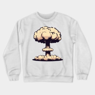 nuclear bomb mushroom cloud atomic war Crewneck Sweatshirt